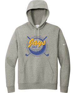 Club Fleece Sleeve Swoosh Pullover Hoodie with Jays Bogey Logo