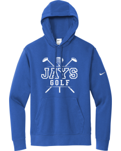 Club Fleece Sleeve Swoosh Pullover Hoodie with Boys Golf Club Logo