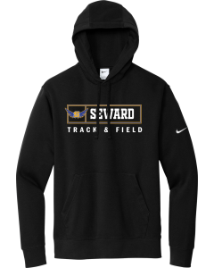 Club Fleece Sleeve Swoosh Pullover Hoodie with Track Box Wings logo