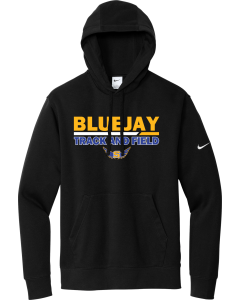 Club Fleece Sleeve Swoosh Pullover Hoodie with Duo Line Track Logo