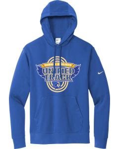 Club Fleece Sleeve Swoosh Pullover Hoodie with Unified Track Laps Logo