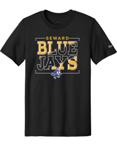 Swoosh Sleeve rLegend Tee with Bluejay Bracket Logo