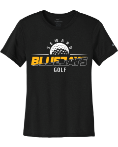 Women's Swoosh Sleeve rLegend Tee with Bluejays Slice Logo