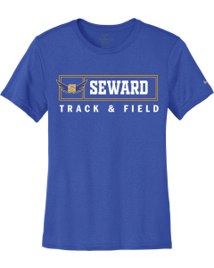 Ladies Swoosh Sleeve rLegend Tee with Track Box Wings logo