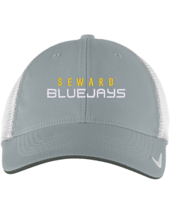 Stretch-to-Fit Mesh Back Cap with Hat Logo