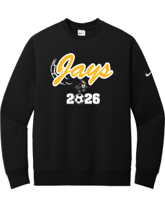 Club Fleece Sleeve Swoosh Crew with Jays Soccer Logo
