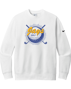 Club Fleece Sleeve Swoosh Crew with Jays Bogey Logo