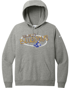 Ladies Club Fleece Sleeve Swoosh Pullover Hoodie with SHS Scribble Logo