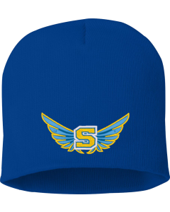8" Beanie with Track Hat Logo