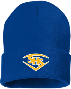Solid 12" Cuffed Beanie with Embroidered SHS Hat Logo