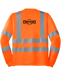 ANSI 107 Class 3 Long Sleeve Snag-Resistant Reflective T-Shirt with 1-Color Settje Logo
