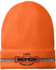 Enhanced Visibility Beanie with Reflective Stripe with Settje Embroidered Logo