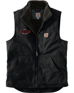 Sherpa-Lined Mock Neck Vest with Settje Embroidered Logo