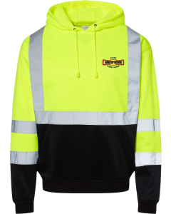 Hi-Vis Hooded Sweatshirt with Settje Embroidered Logo