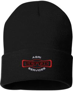Solid 12" Cuffed Beanie with Settje Embroidered Logo