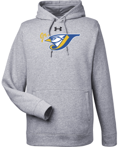 Men's Hustle Pullover Hooded Sweatshirt with Mascot Logo