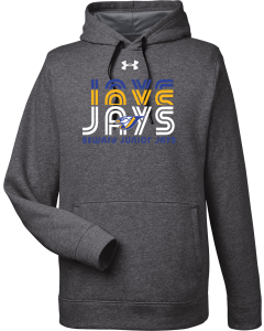 Men's Hustle Pullover Hooded Sweatshirt with Infield Logo