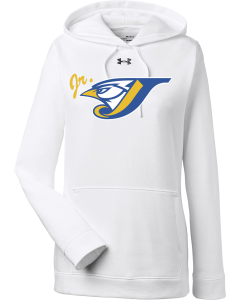 Ladies Hustle Pullover Hooded Sweatshirt with Mascot Logo