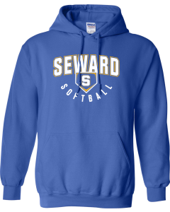 Unisex Heavy Blend™ Hooded Sweatshirt with Rec Softball logo