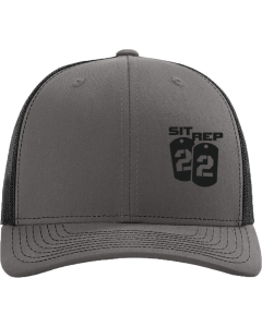 Adjustable Snapback Trucker Cap with Dog Tags Logo