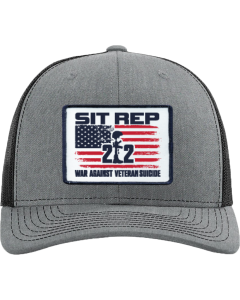 Adjustable Snapback Trucker Cap with Flag Patch