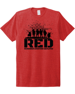 Allmade ®  Unisex Tri-Blend Tee with R.E.D. Soldier Silhouette