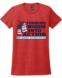 Allmade Women's Tri-Blend Tee with Actions Logo