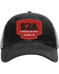Garment-Washed Trucker Cap with Weathered SRA Patch