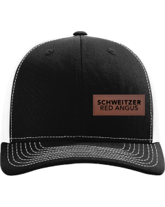 Snapback Trucker Cap with Panel Leather Patch