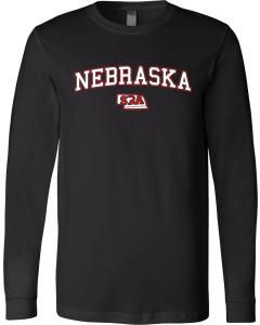 Unisex Jersey Long Sleeve Tee with SRA Nebraska Logo