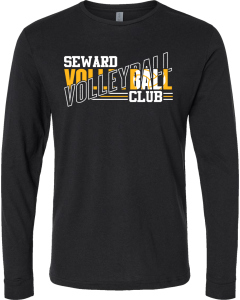 Unisex CVC Long Sleeve T-Shirt with 2025 Volleyball Club Logo