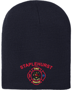 Acrylic Knit Hat with Fire Dept. Beanie Logo