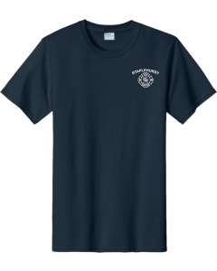 Port & Co Essential Tee with Fire Dept. Logo