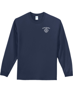 Port & Co Long Sleeve Essential Tee with Fire Dept. Logo