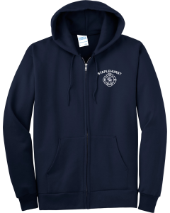Port & Co Essential Fleece Full-Zip Hooded Sweatshirt with Fire Dept. Logo