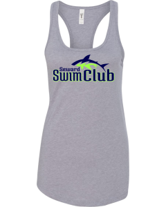 Women's Ideal Racerback Tank with 2023 Swim Club Logo