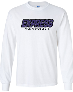 Ultra Cotton® Long Sleeve T-Shirt with Express Baseball Logo