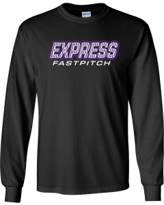 Unisex Ultra Cotton® Long Sleeve T-Shirt with Softball Lines Logo