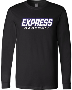 Jersey Long Sleeve Tee with Express Baseball Logo