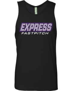Men's Cotton Muscle Tank with Softball Lines Logo
