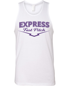 Men's Cotton Muscle Tank with Home Plate Lines Logo