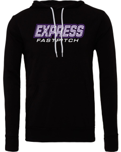 Unisex Sponge Fleece Hoodie Sweatshirt with Softball Lines Logo