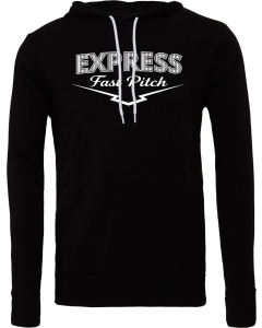 Unisex Sponge Fleece Hoodie Sweatshirt with Home Plate Lines Logo