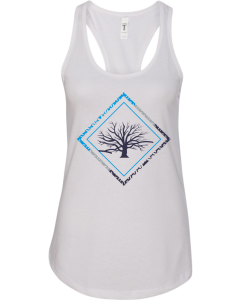 Women's Ideal Racerback Tank with Diamond Logo - Full Front