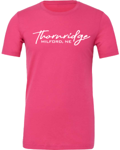 Jersey Tee with Script Thornridge Logo