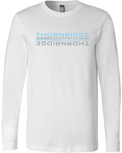Jersey Long Sleeve Tee with Flipped Text Logo
