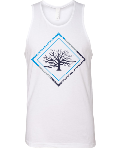 Unisex Cotton Muscle Tank with Diamond Logo - Full Front