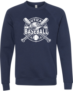 Unisex Sponge Fleece Raglan Crewneck Sweatshirt with 2026 1-Color Logo