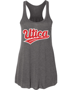 Women's Flowy Racerback Tank with 2026 Utica Ball Logo