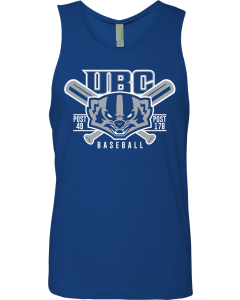 Cotton Muscle Tank with Badger Bats Logo